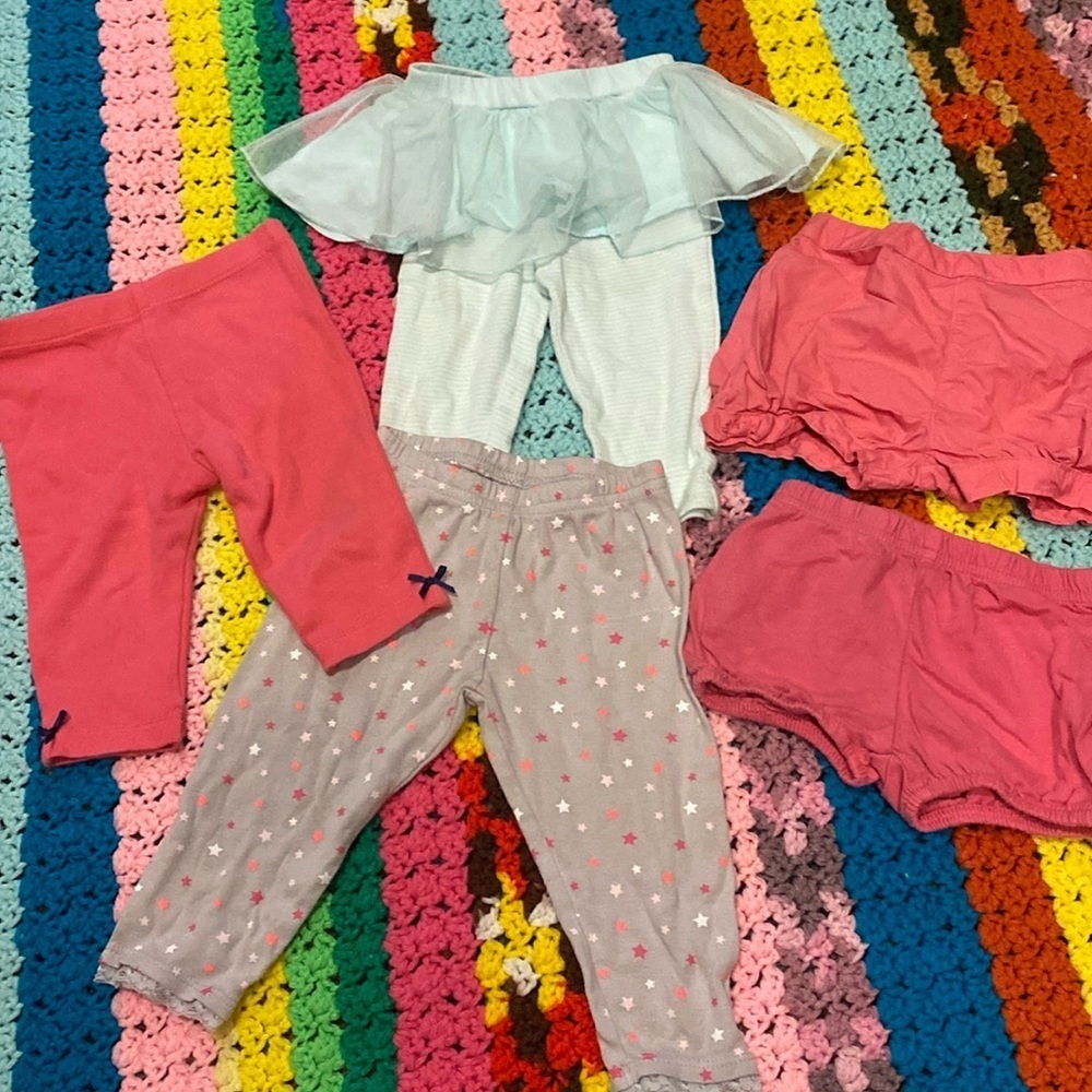 3/$20.  6-9 Month Girl’s Leggings
